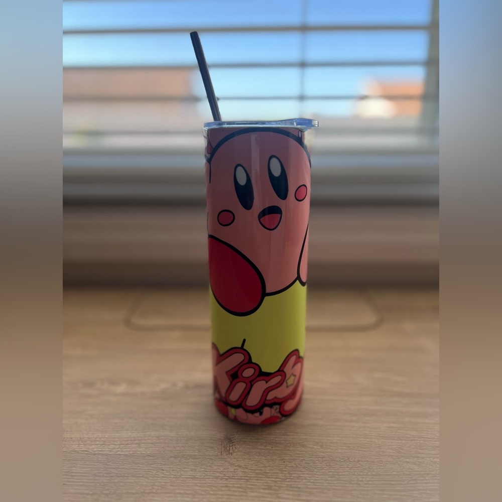Kirby Tumbler with Straw